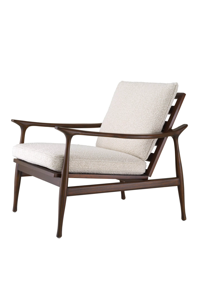 Wood Framed Bouclé Lounge Chair | Eichholtz Manzo | Eichholtzmiami.com