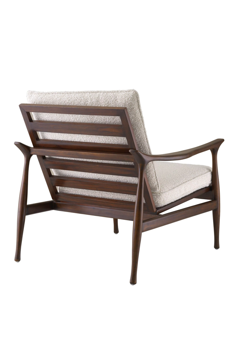 Wood Framed Bouclé Lounge Chair | Eichholtz Manzo | Eichholtzmiami.com