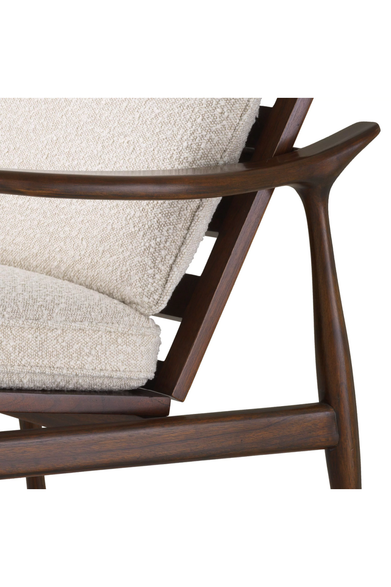 Wood Framed Bouclé Lounge Chair | Eichholtz Manzo | Eichholtzmiami.com