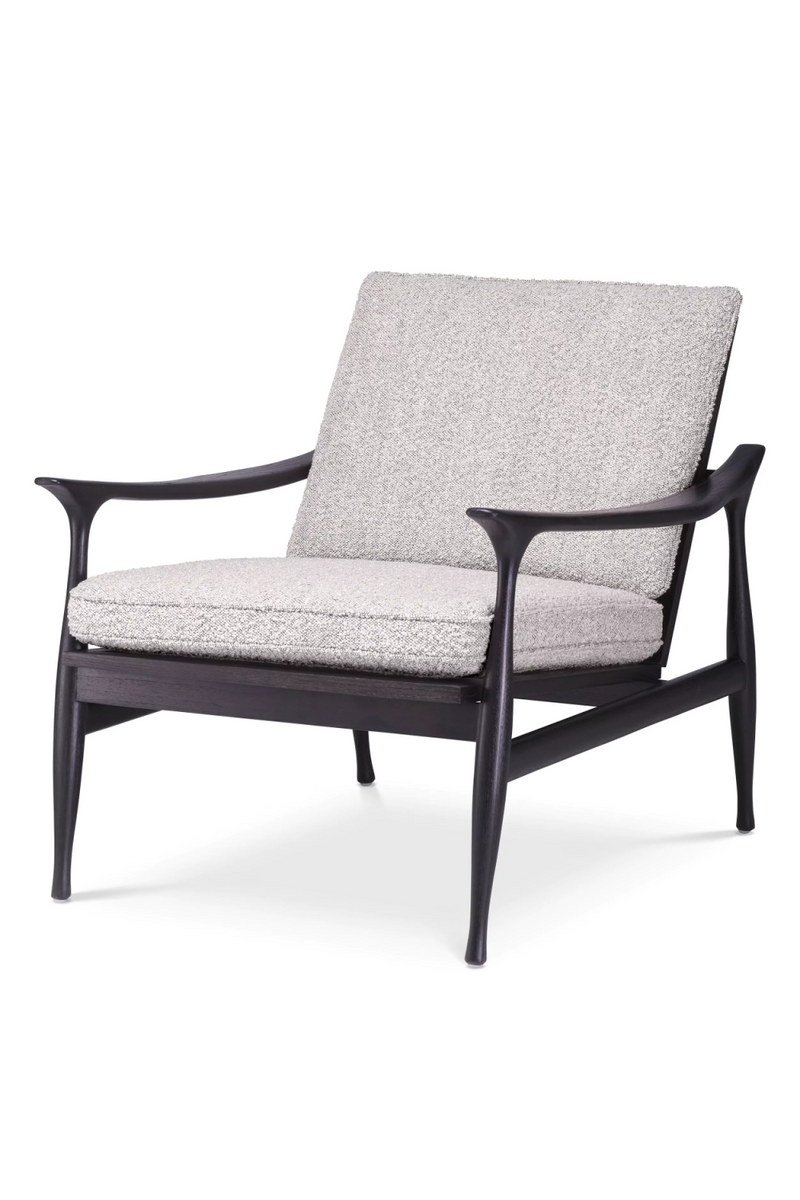 Wood Framed Bouclé Lounge Chair | Eichholtz Manzo | Eichholtzmiami.com
