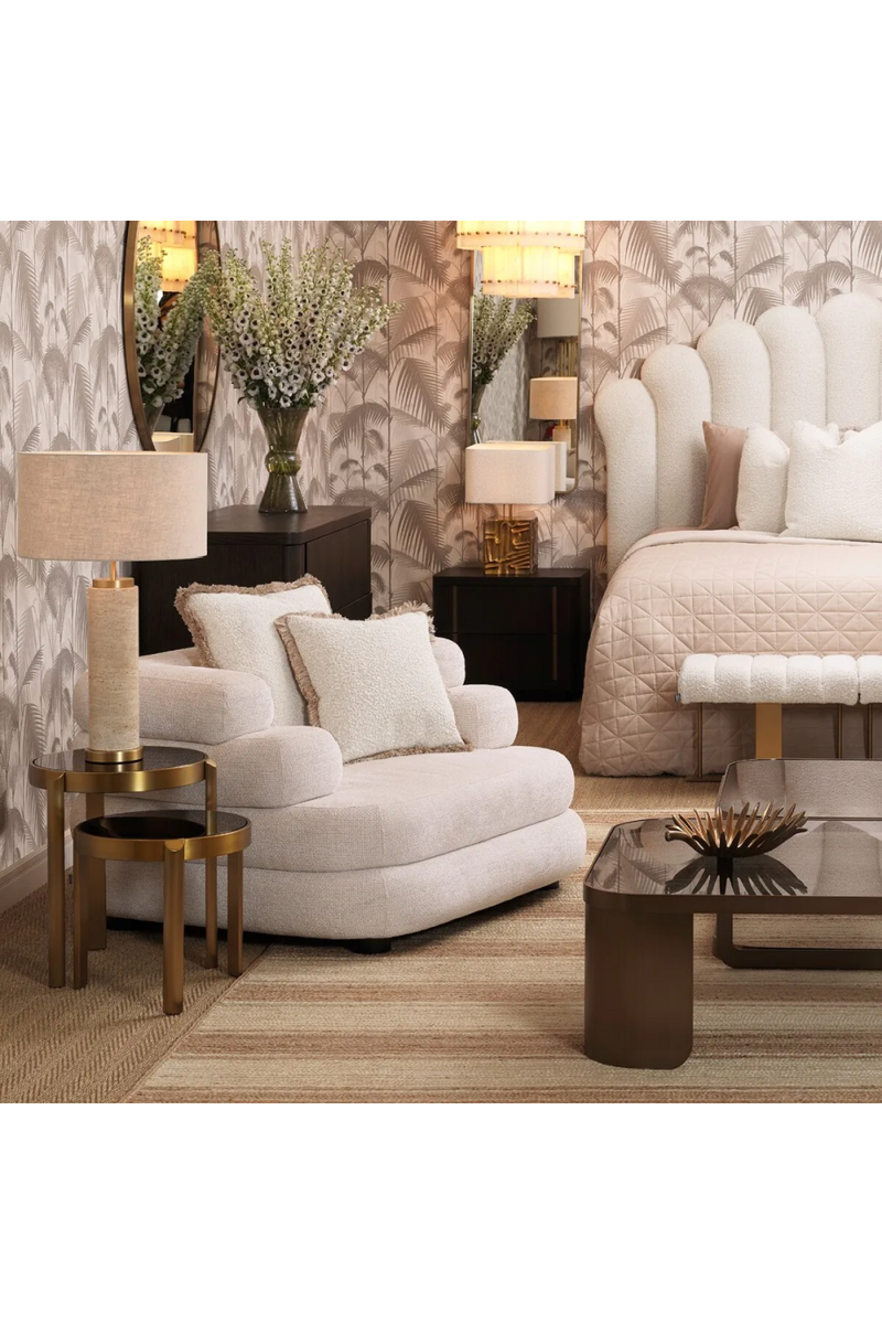 White Layered Lounge Chair | Eichholtz Malaga | Eichholtzmiami.com