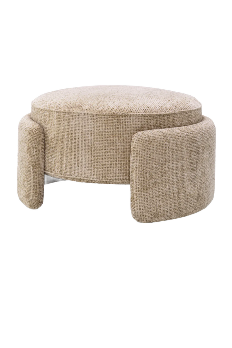 Round Upholstered Modern Stool | Eichholtz Ortega | Eichholtzmiami.com
