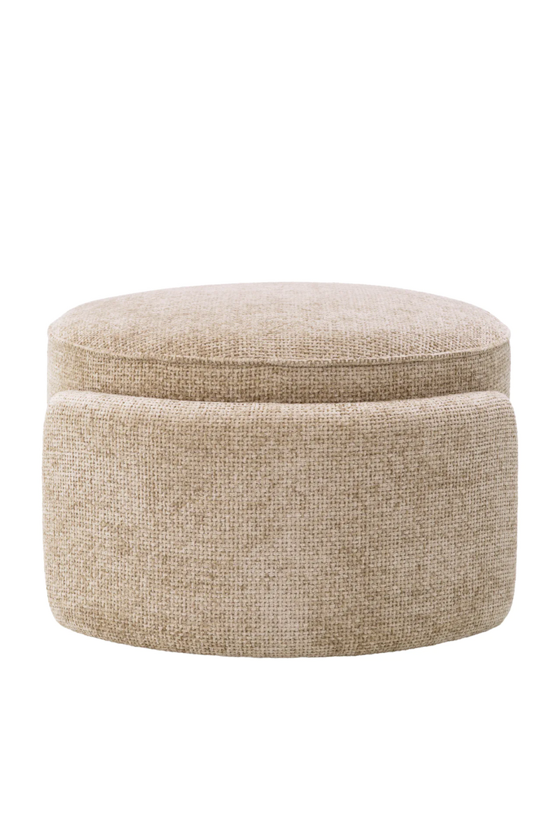 Round Upholstered Modern Stool | Eichholtz Ortega | Eichholtzmiami.com
