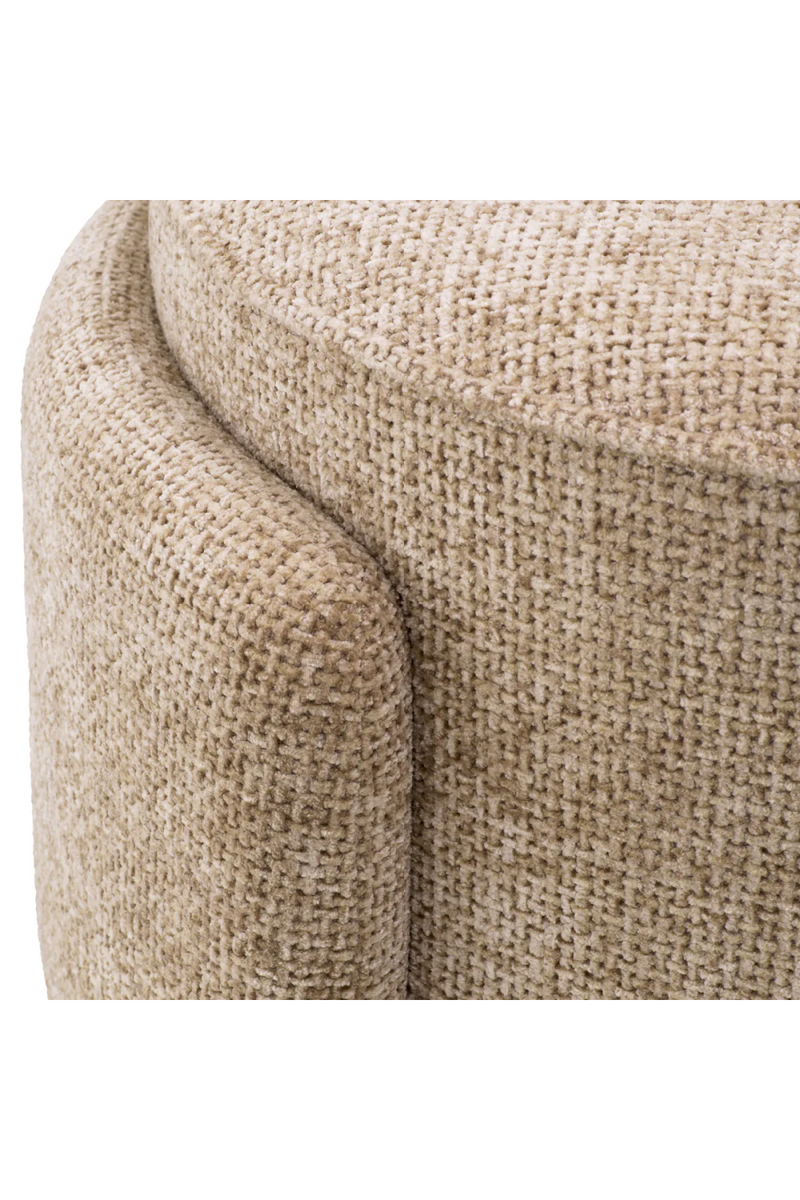 Round Upholstered Modern Stool | Eichholtz Ortega | Eichholtzmiami.com
