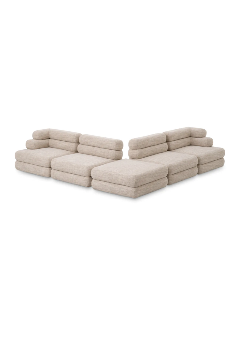  Beige Tiered Modular Sofa | Eichholtz Malaga | Eichholtzmiami.com