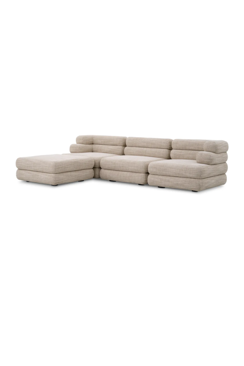  Beige Tiered Modular Sofa | Eichholtz Malaga | Eichholtzmiami.com