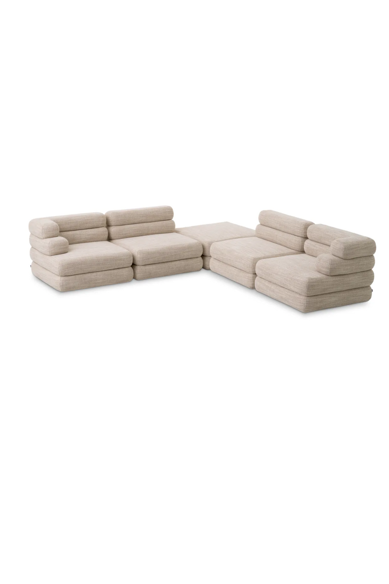  Beige Tiered Modular Sofa | Eichholtz Malaga | Eichholtzmiami.com