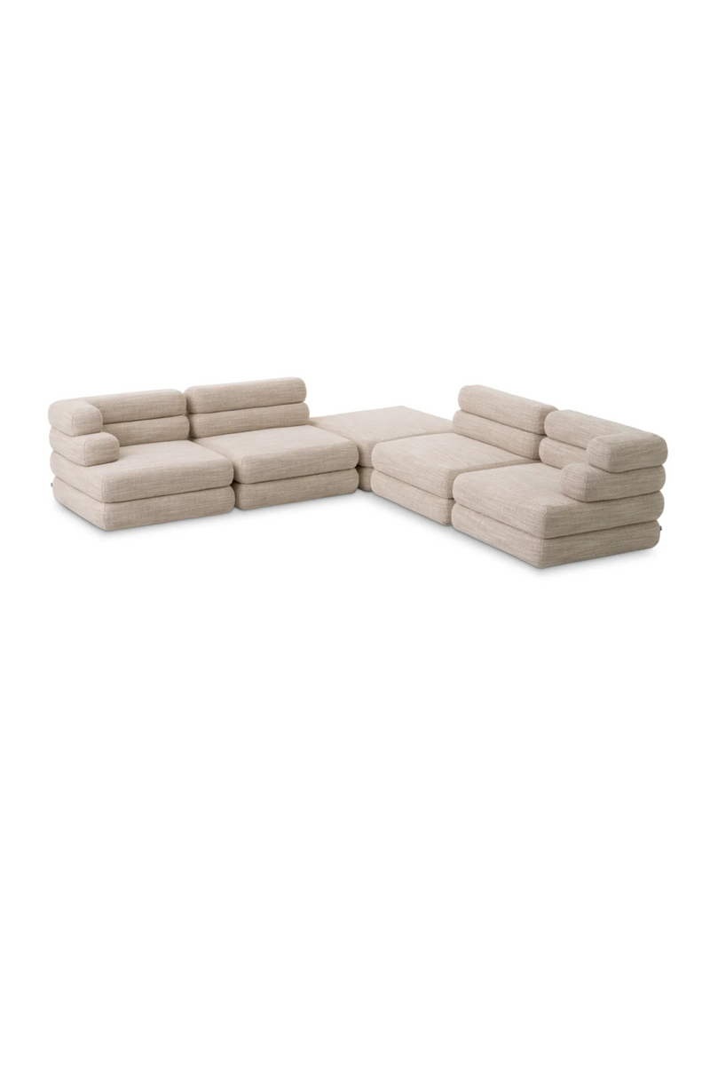  Beige Tiered Modular Sofa | Eichholtz Malaga | Eichholtzmiami.com