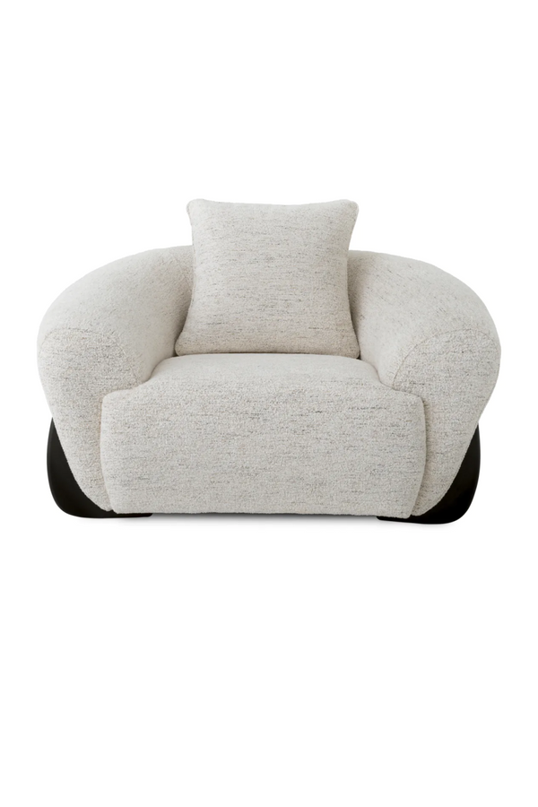 White Curved Lounge Chair | Eichholtz Siderno | Eichholtzmiami.com