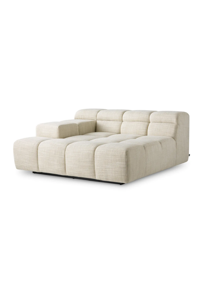 Beige Grid-Tufted Modular Sofa | Eichholtz Hunter | Eichholtzmiami.com