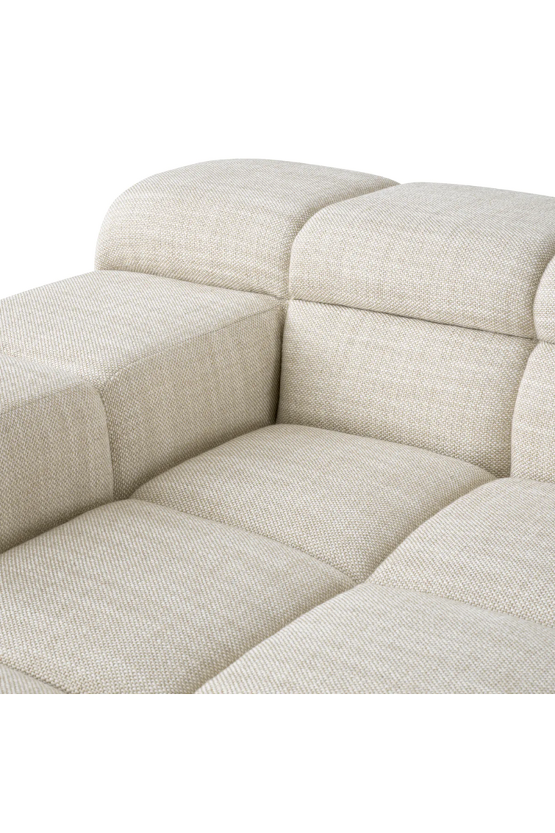 Beige Grid-Tufted Modular Sofa | Eichholtz Hunter | Eichholtzmiami.com