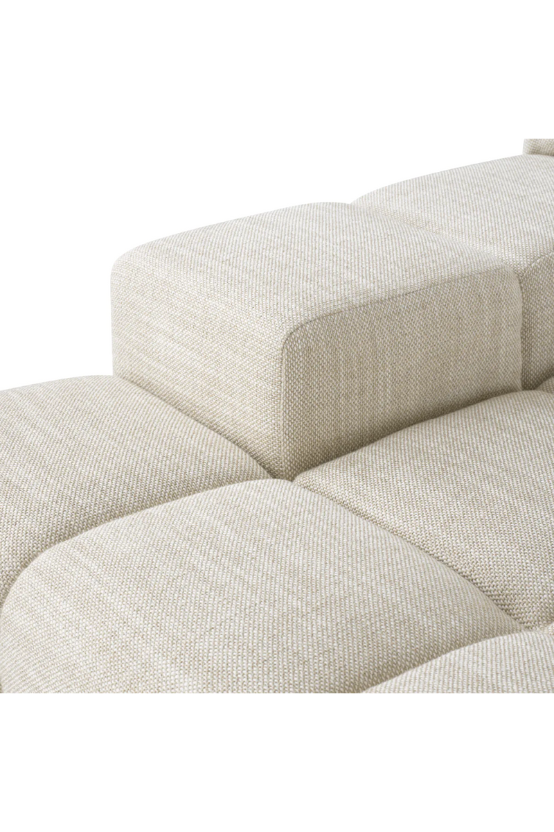 Beige Grid-Tufted Modular Sofa | Eichholtz Hunter | Eichholtzmiami.com
