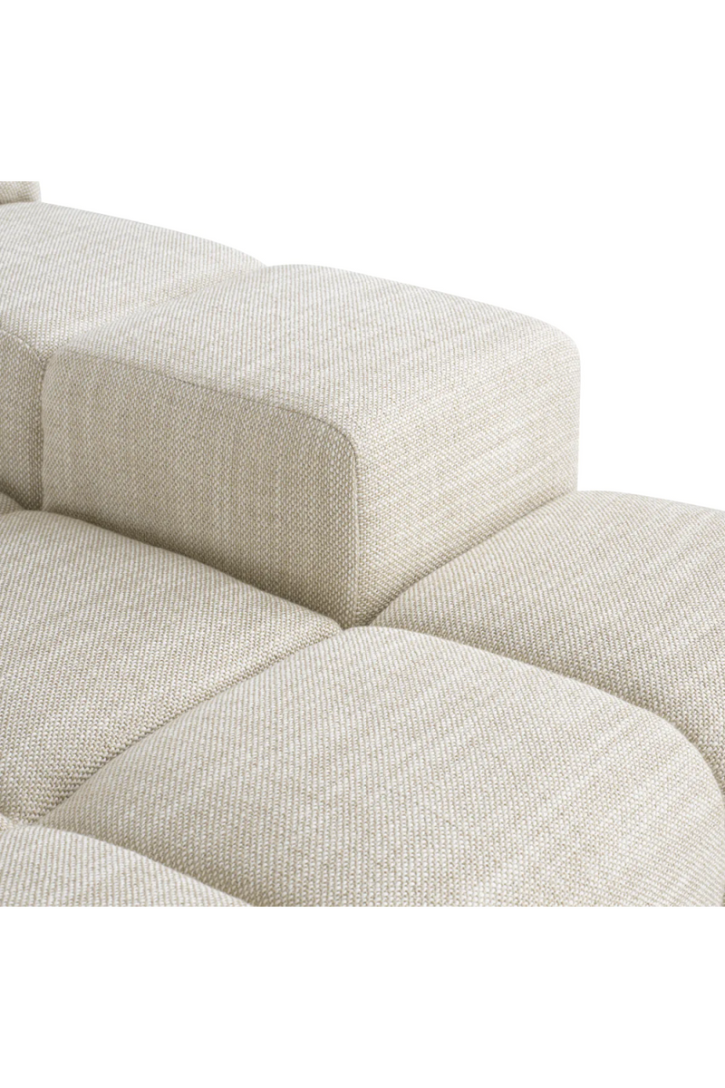 Beige Grid-Tufted Modular Sofa | Eichholtz Hunter | Eichholtzmiami.com