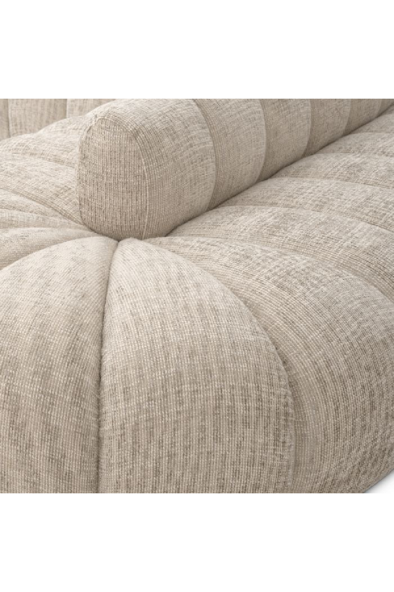Beige Channeled Curved Sofa | Eichholtz Alison | Eichholtzmiami.com