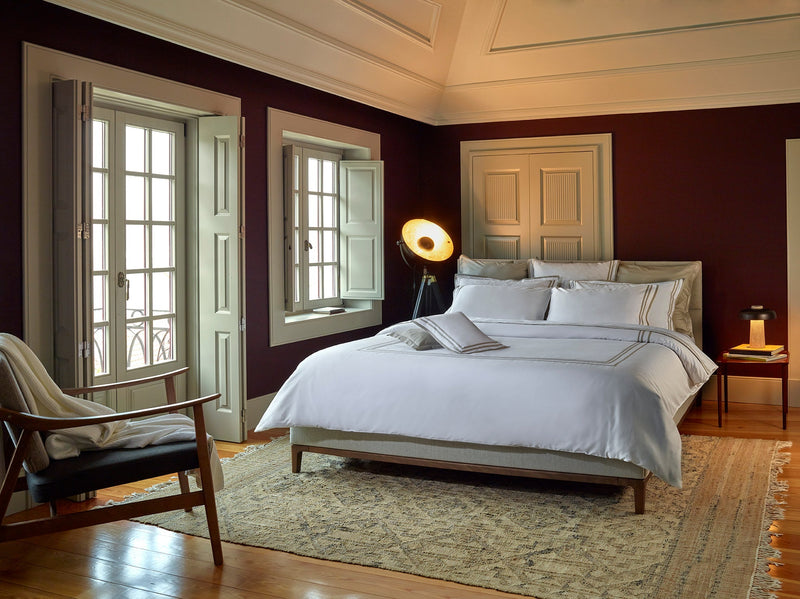 430TC Sateen Striped Duvet Cover | Amalia Home Sonata | Eichholtzmiami.com