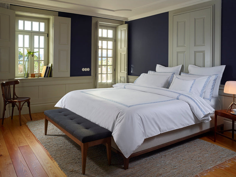 400TC Percale Embroidered Duvet Cover | Amalia Home Memória | Eichholtzmiami.com