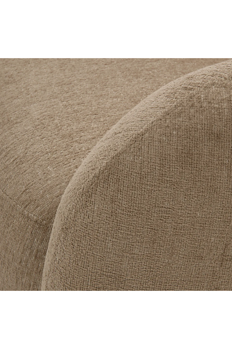 Brass Base Curved Swivel Chair | Eichholtz Brice | Eichholtzmiami.com