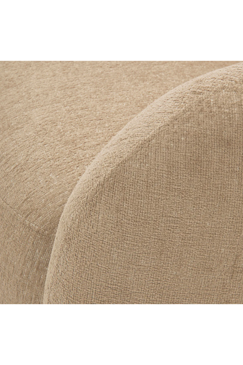 Brass Base Curved Swivel Chair | Eichholtz Brice | Eichholtzmiami.com