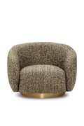 Brass Base Curved Swivel Chair | Eichholtz Brice | Eichholtzmiami.com