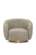 Brass Base Curved Swivel Chair | Eichholtz Brice | Eichholtzmiami.com