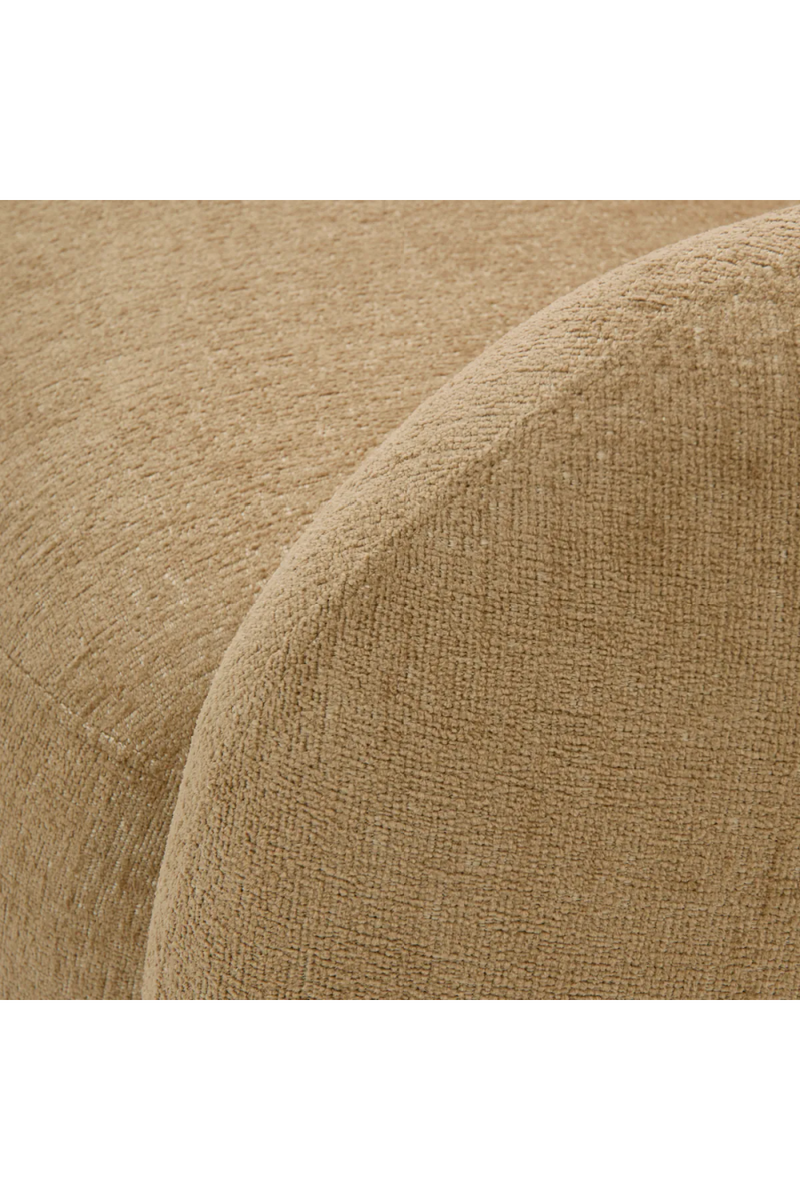 Brass Base Curved Swivel Chair | Eichholtz Brice | Eichholtzmiami.com