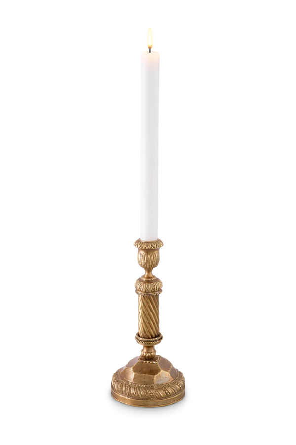 Vintage Brass Candle Holder | Met x Eichholtz Carnier | Eichholtzmiami.com