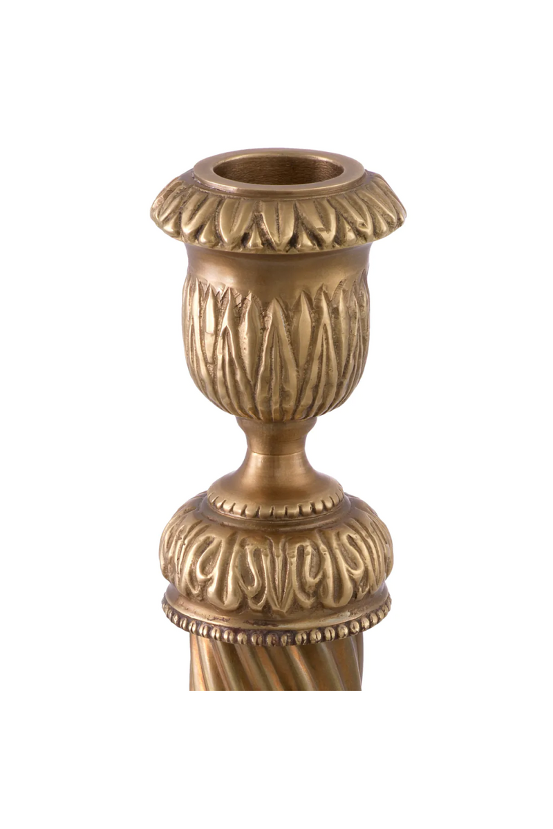 Vintage Brass Candle Holder | Met x Eichholtz Carnier | Eichholtzmiami.com