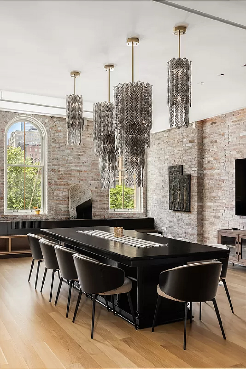 Smoke Glass Palm Chandelier | Met x Eichholtz Sahure | Eichholtzmiami.com