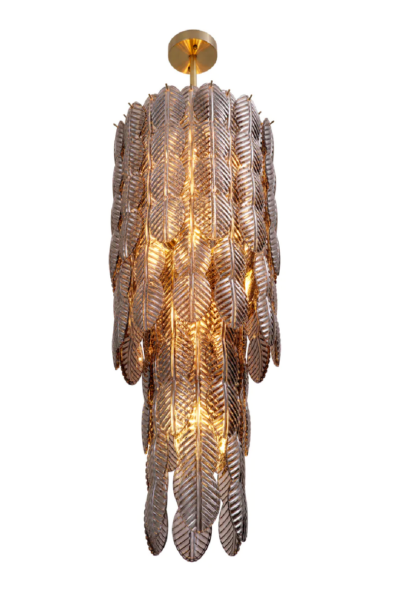 Smoke Glass Palm Chandelier | Met x Eichholtz Sahure | Eichholtzmiami.com