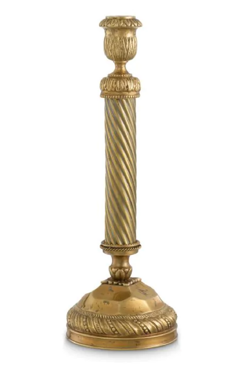 Vintage Brass Candle Holder | Met x Eichholtz Carnier | Eichholtzmiami.com
