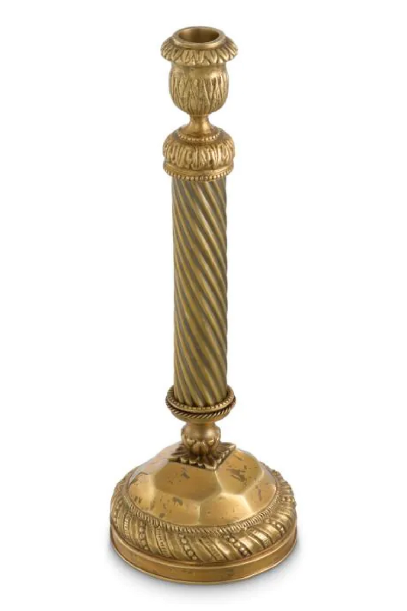 Vintage Brass Candle Holder | Met x Eichholtz Carnier | Eichholtzmiami.com