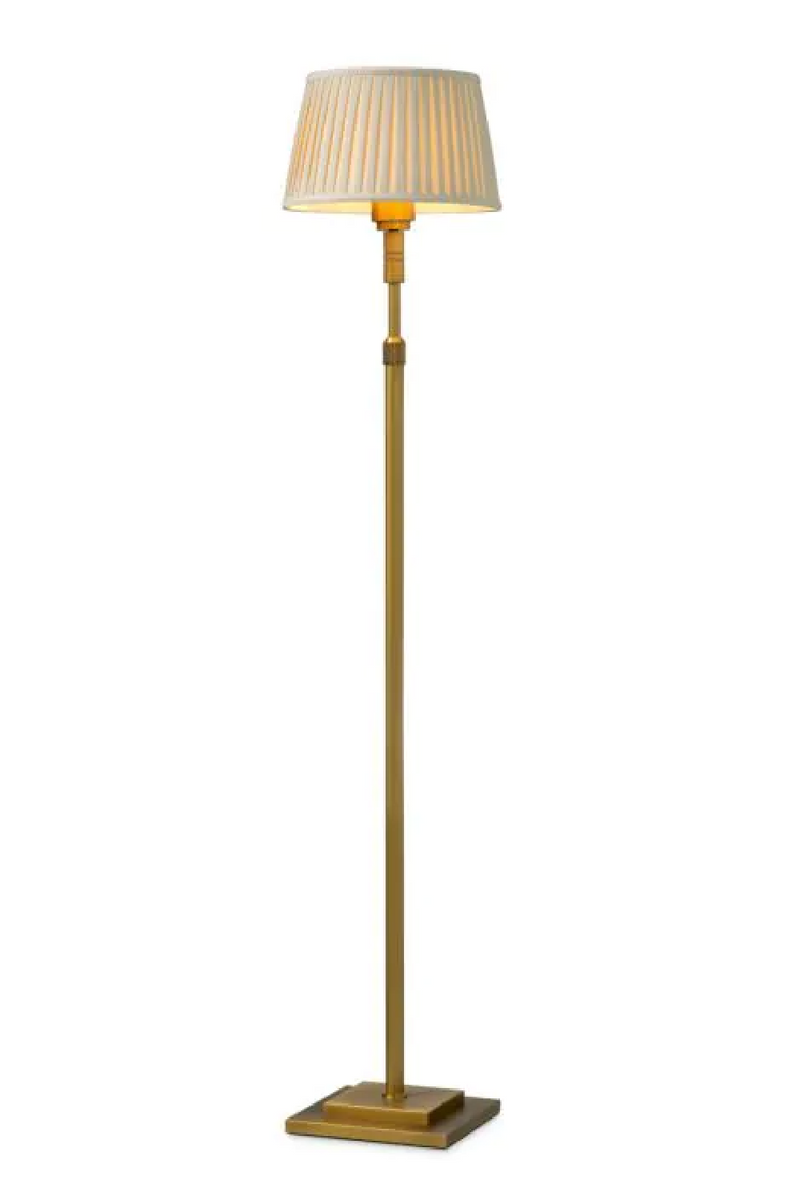 Pleated Shade Adjustable Floor Lamp | Met x Eichholtz Tryon | Eichholtzmiami.com