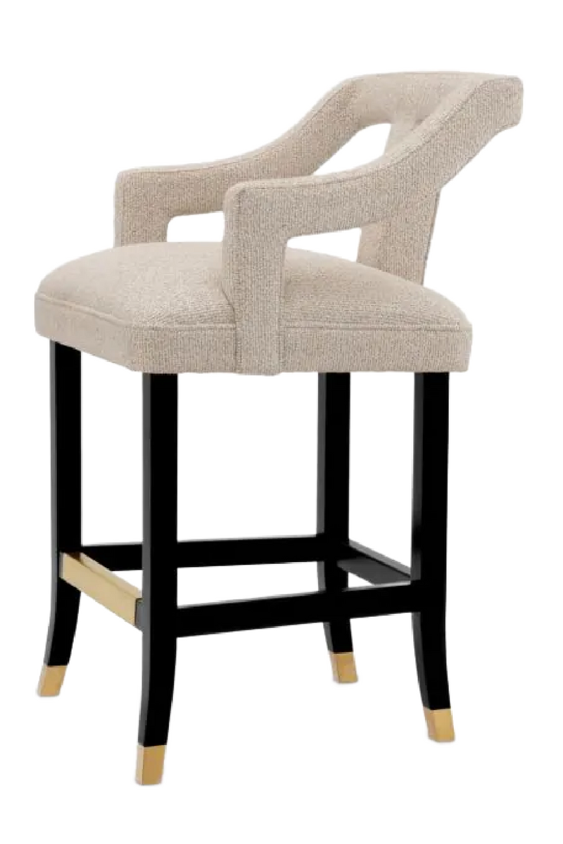 Beige Cut-Out Counter Stool | Met x Eichholtz Roumier | Eichholtzmiami.com
