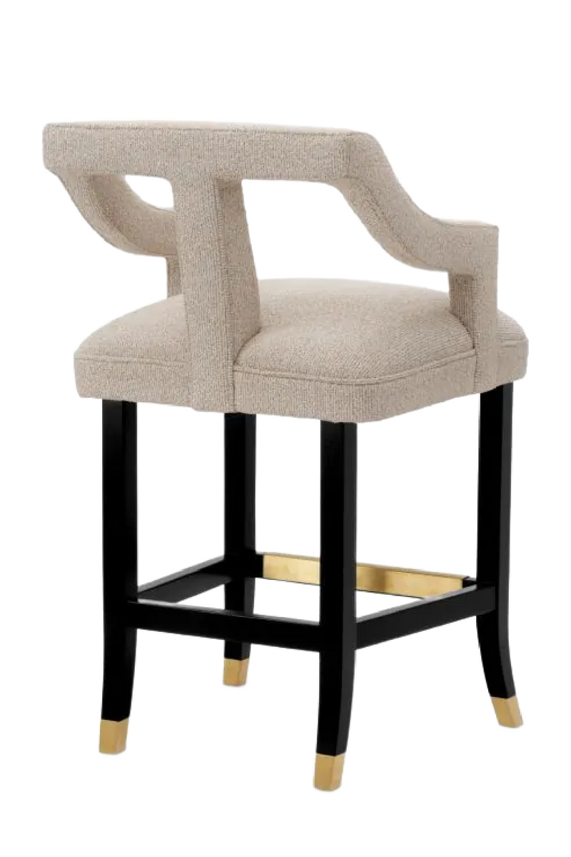 Beige Cut-Out Counter Stool | Met x Eichholtz Roumier | Eichholtzmiami.com
