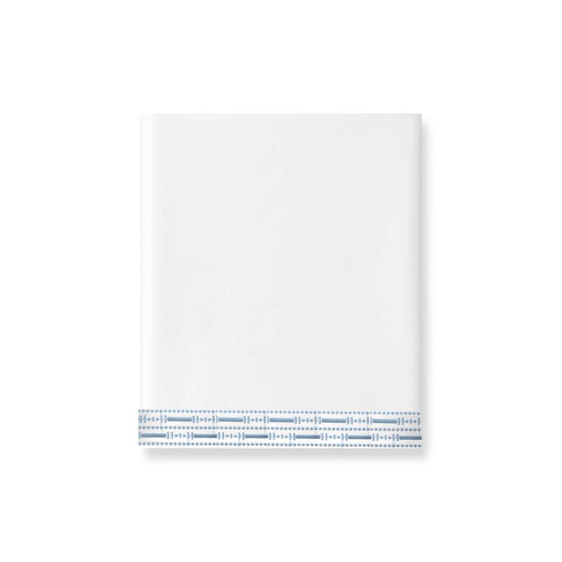 400TC Percale Embroidered Flat Sheet | Amalia Home Memória | Eichholtzmiami.com