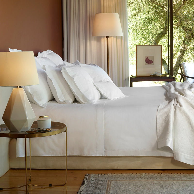 525TC White Percale Duvet Cover | Amalia Home Victoria | Eichholtzmiami.com