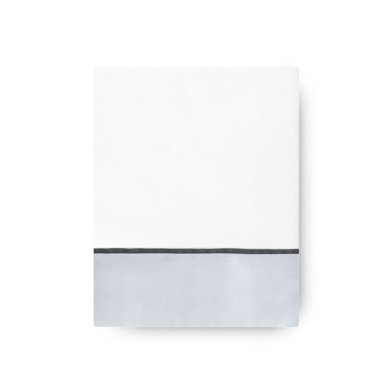 430TC Sateen Bordered Flat Sheet | Amalia Home Ovar | Eichholtzmiami.com
