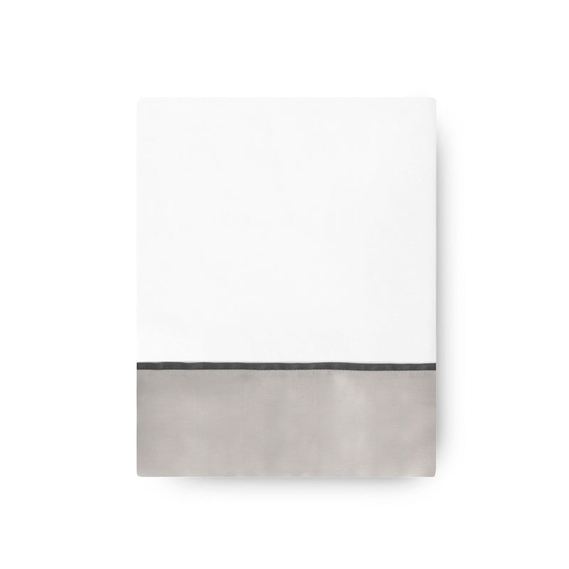 430TC Sateen Bordered Flat Sheet | Amalia Home Ovar | Eichholtzmiami.com