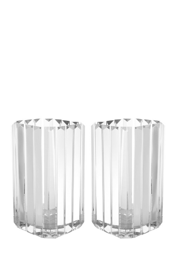 Glass Candle Holder (set of 2) | Eichholtz Howell | Eichholtz Miami