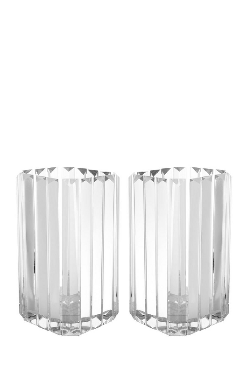 Glass Candle Holder (set of 2) | Eichholtz Howell | Eichholtz Miami