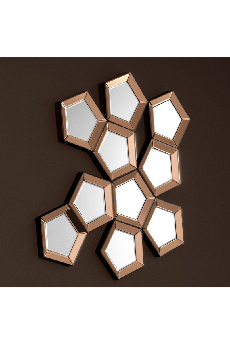 Gold Pentagonal Cluster Mirror | Eichholtz Cheyenne | Eichholtz Miami