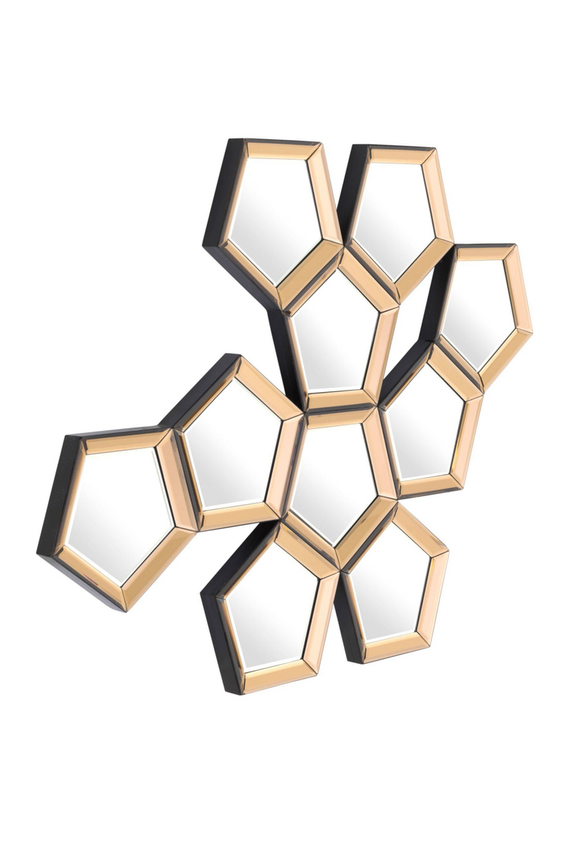 Gold Pentagonal Cluster Mirror | Eichholtz Cheyenne | Eichholtz Miami
