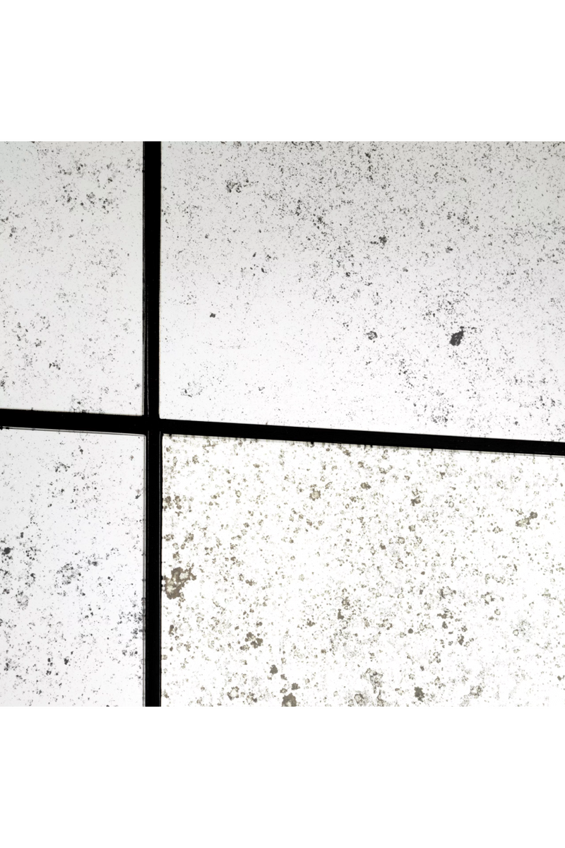 Antique Weathered Glass Grid Mirror | Eichholtz Mountbatten | Eichholtz Miami