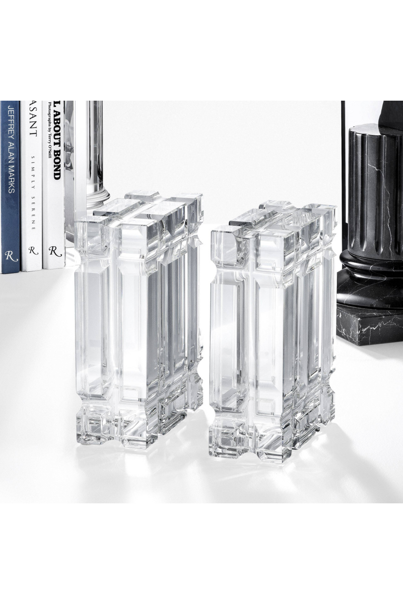 Glass Bookends set of 2 | Eichholtz Linea | Eichholtz Miami