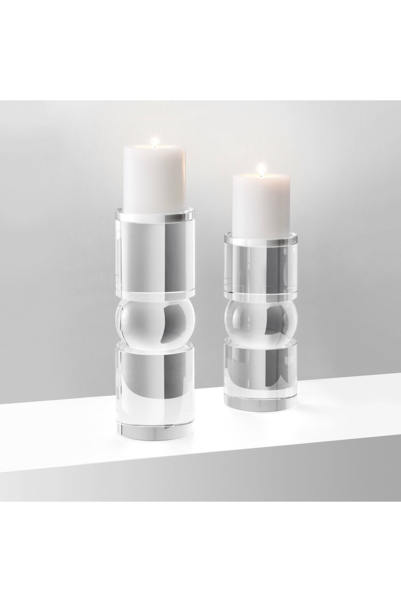 Crystal Candle Holder L | Eichholtz Earls Court | Eichholtz Miami
