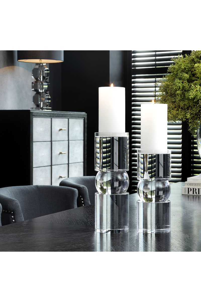 Crystal Candle Holder L | Eichholtz Earls Court | Eichholtz Miami