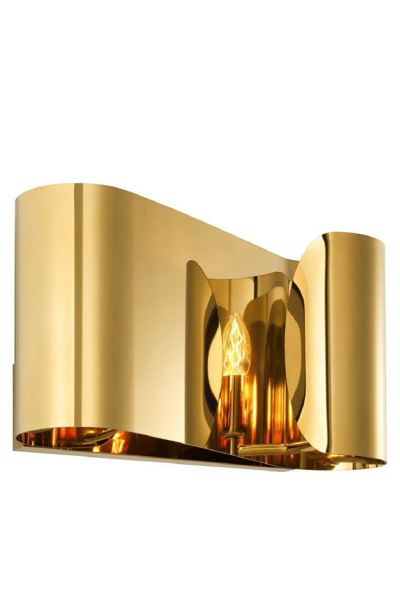 Curved Gold Wall Sconce | Eichholtz Crawley | Eichholtz Miami