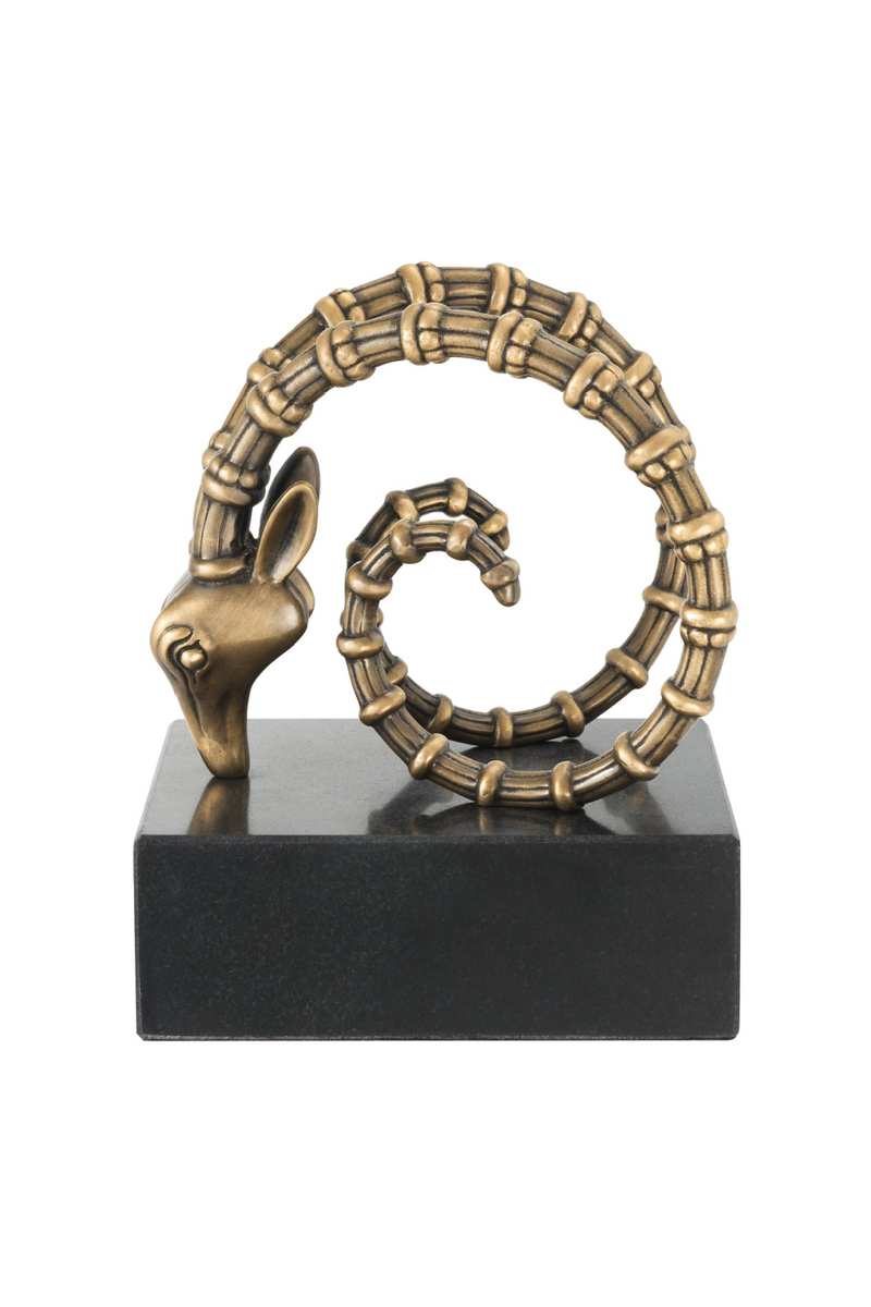 Brass Ibex Bookends | Eichholtz | Eichholtz Miami