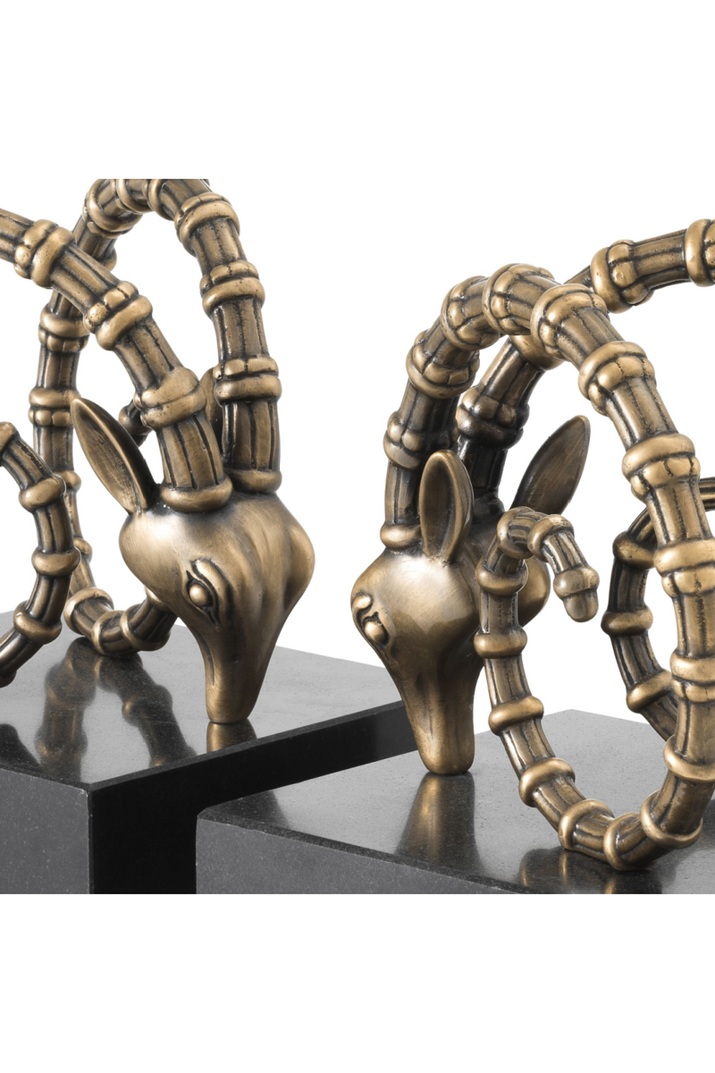 Brass Ibex Bookends | Eichholtz | Eichholtz Miami