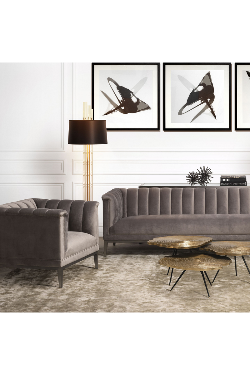 Gray Velvet Barrel Chair | Eichholtz Raffles | Eichholtzmiami.com